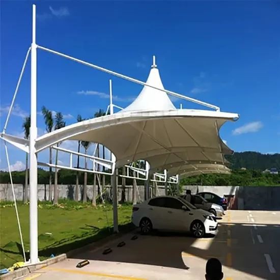 White PVC Coated Tensile Fabric in stock